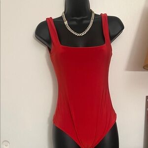 Red Women's Bodysuit